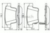 BOSCH 0 986 495 344 Brake Pad Set, disc brake
